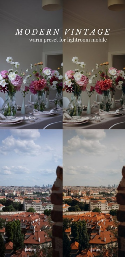 Lightroom Mobile暖色预设：现代复古风免费下载